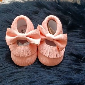 Light Pink Baby Moccasins
